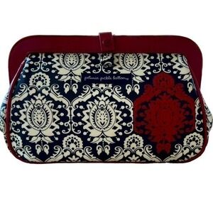 PETUNIA PICKLE BOTTOM red and black diaper changing clutch bag